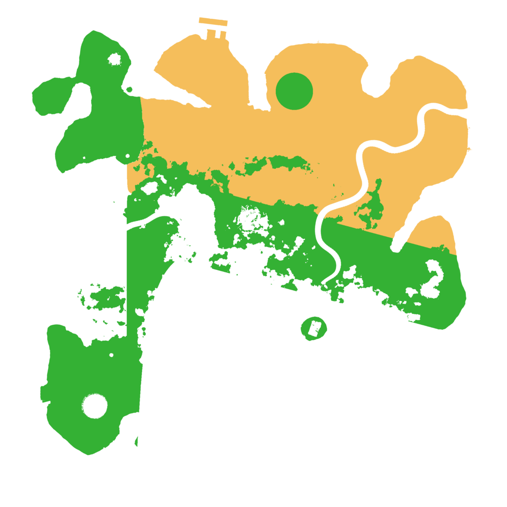 Biome Rust Map: Procedural Map, Size: 3600, Seed: 2021060307