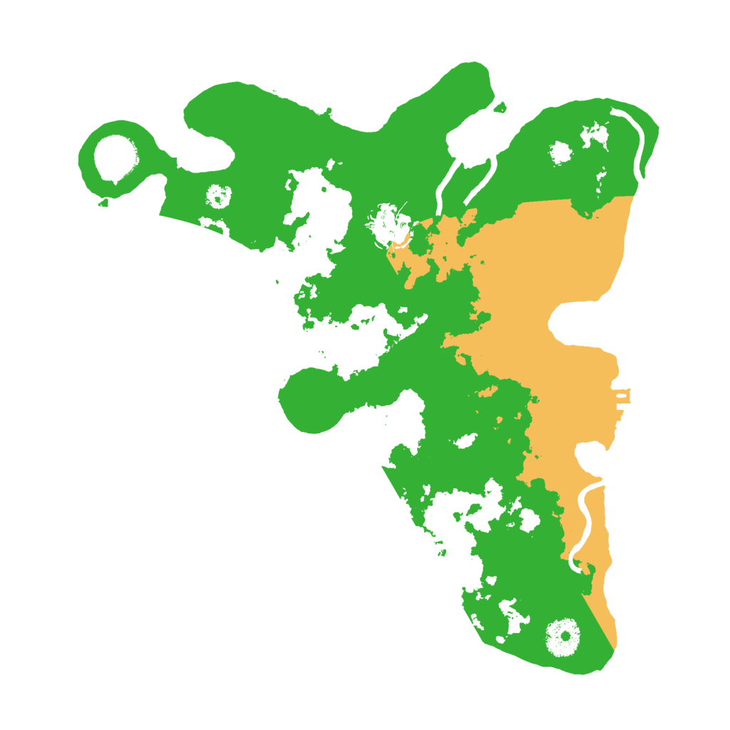 Biome Rust Map: Procedural Map, Size: 3000, Seed: 70