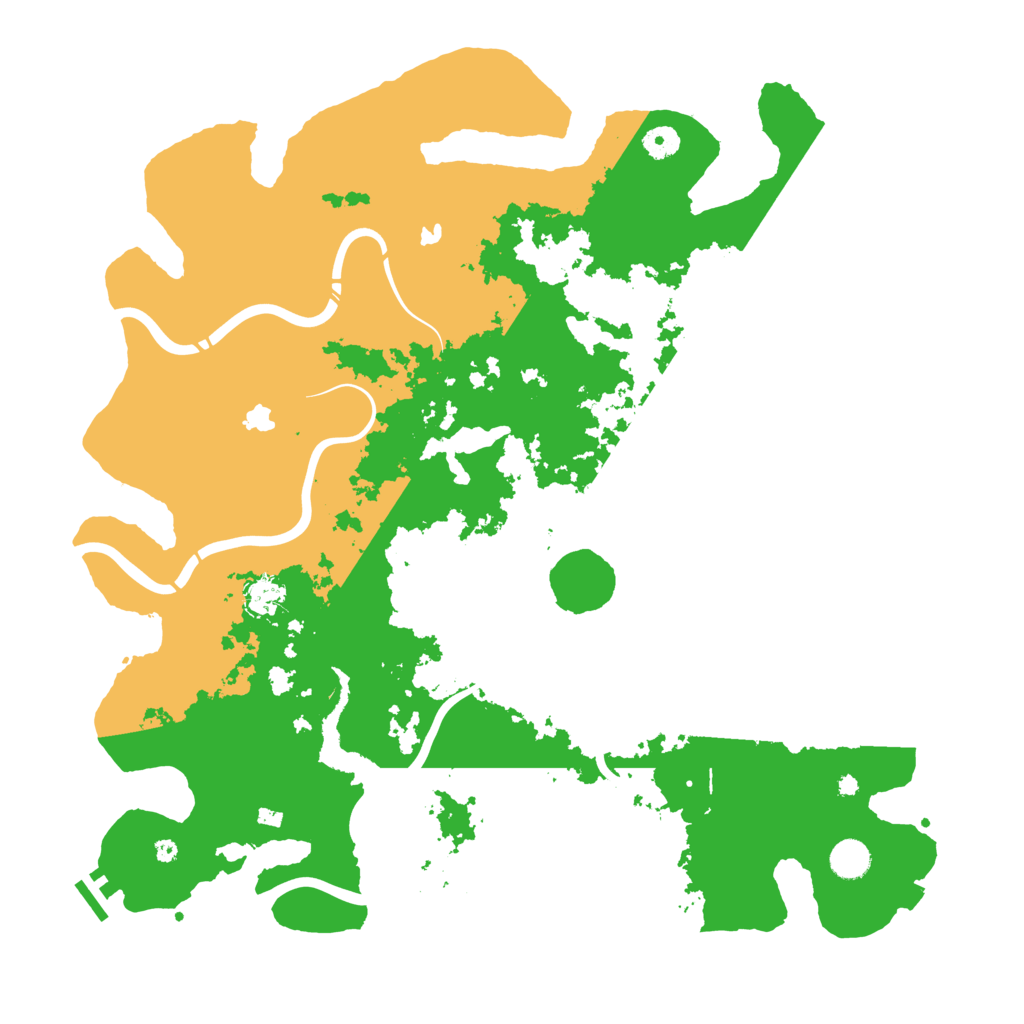 Biome Rust Map: Procedural Map, Size: 4500, Seed: 6216
