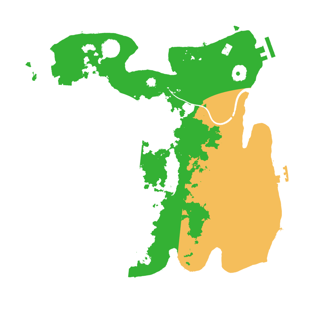 Biome Rust Map: Procedural Map, Size: 3000, Seed: 72299653