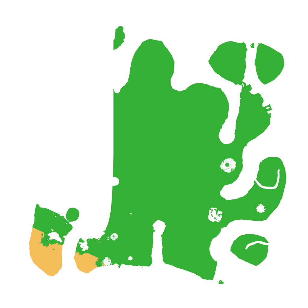 Biome Rust Map: Procedural Map, Size: 3200, Seed: 6891252