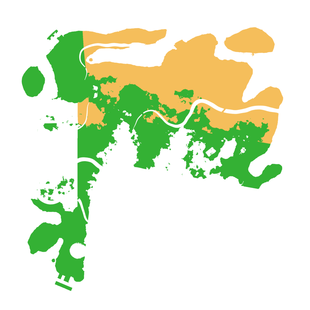 Biome Rust Map: Procedural Map, Size: 3550, Seed: 801848