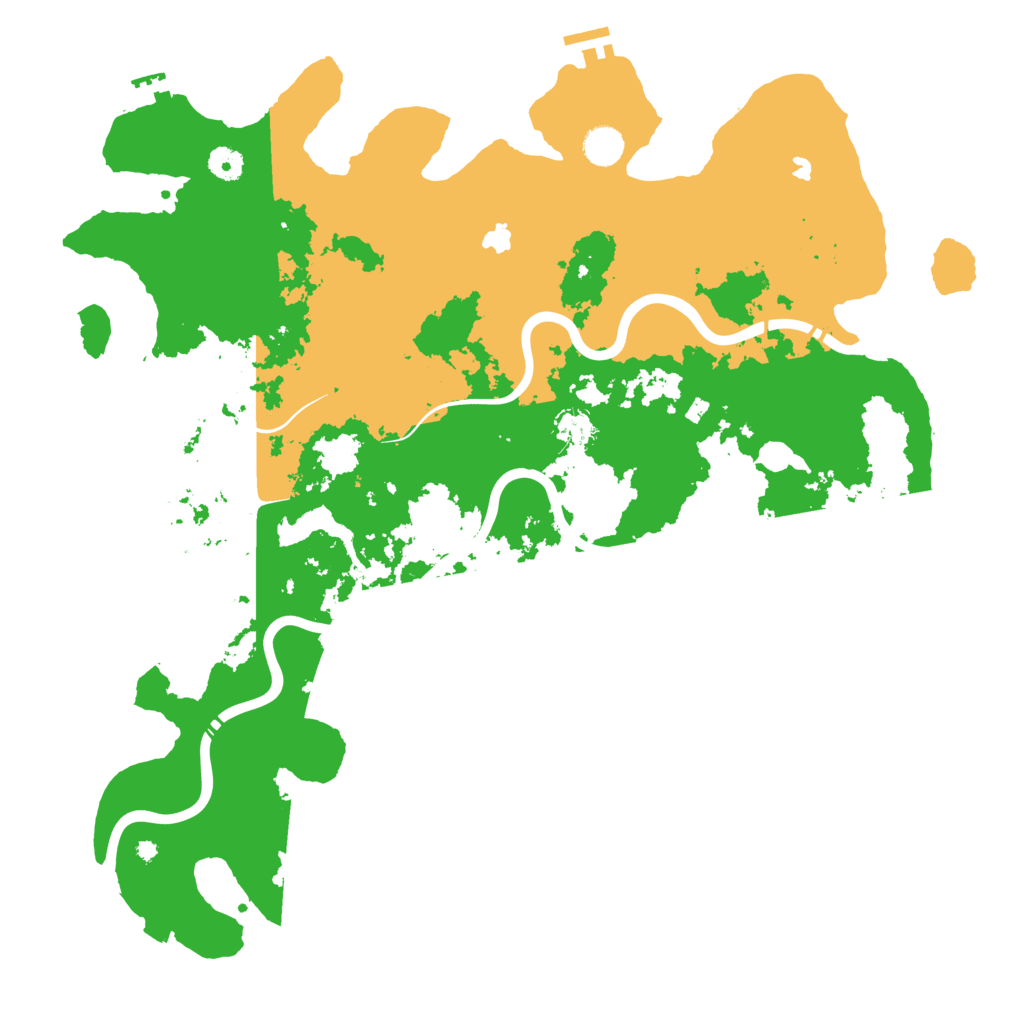 Biome Rust Map: Procedural Map, Size: 4500, Seed: 77