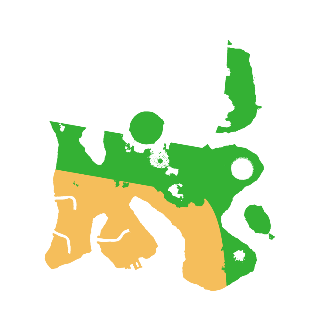 Biome Rust Map: Procedural Map, Size: 2500, Seed: 437402216