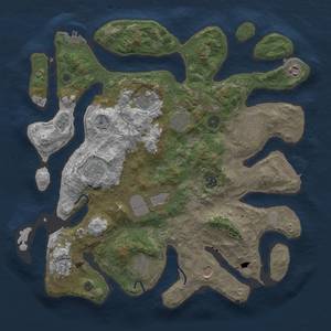 Thumbnail Rust Map: Procedural Map, Size: 4050, Seed: 1705884142, 19 Monuments