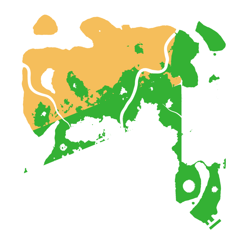 Biome Rust Map: Procedural Map, Size: 3550, Seed: 254709