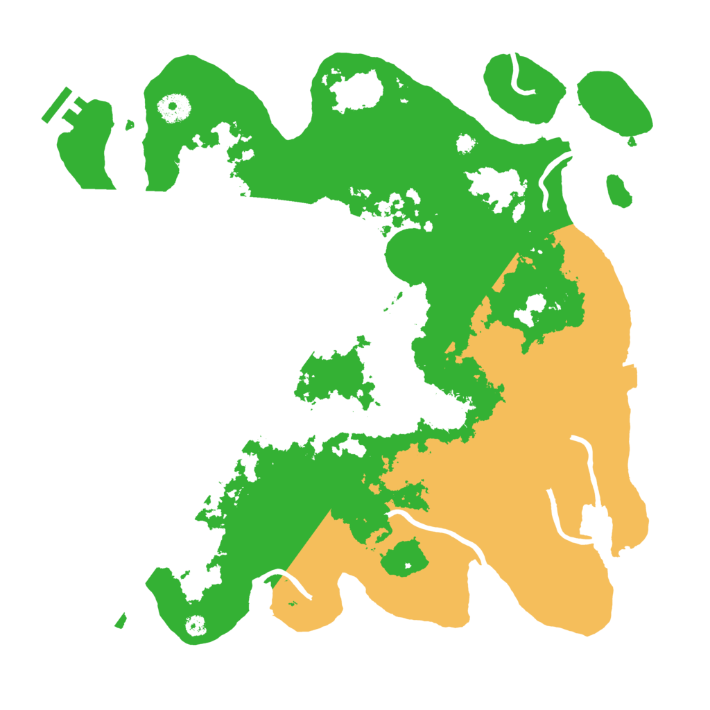 Biome Rust Map: Procedural Map, Size: 3500, Seed: 20698480