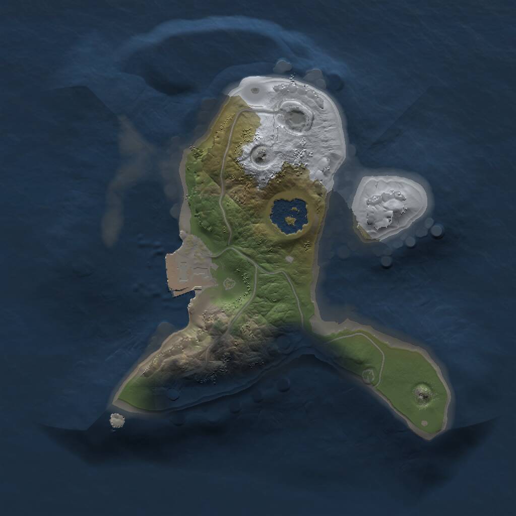 Rust Map: Procedural Map, Size: 1400, Seed: 66752, 1 Monuments