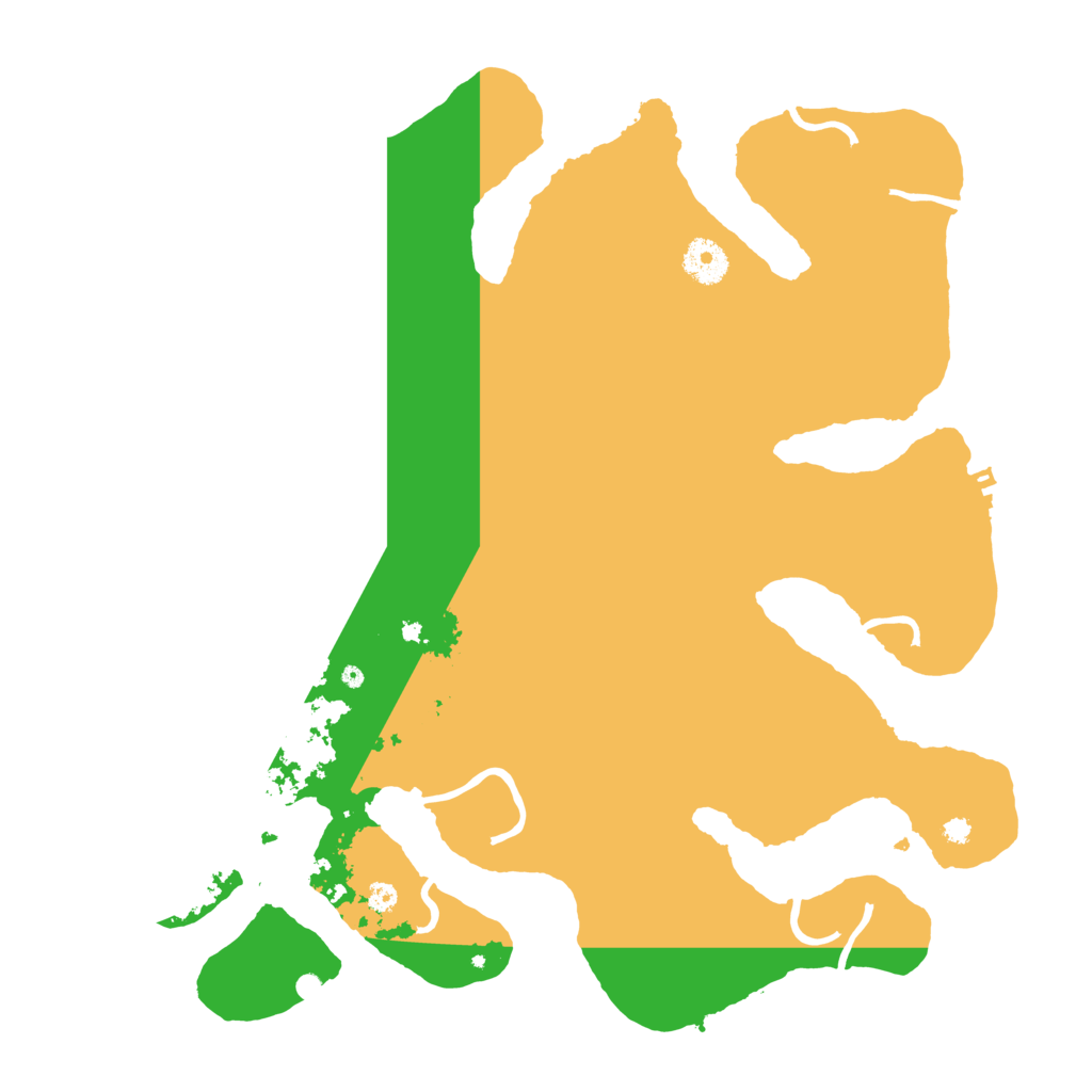 Biome Rust Map: Procedural Map, Size: 3700, Seed: 36996