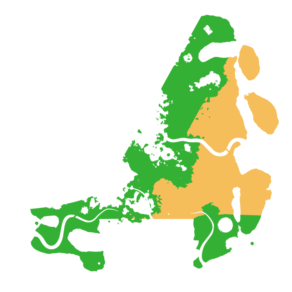 Biome Rust Map: Procedural Map, Size: 3500, Seed: 340695
