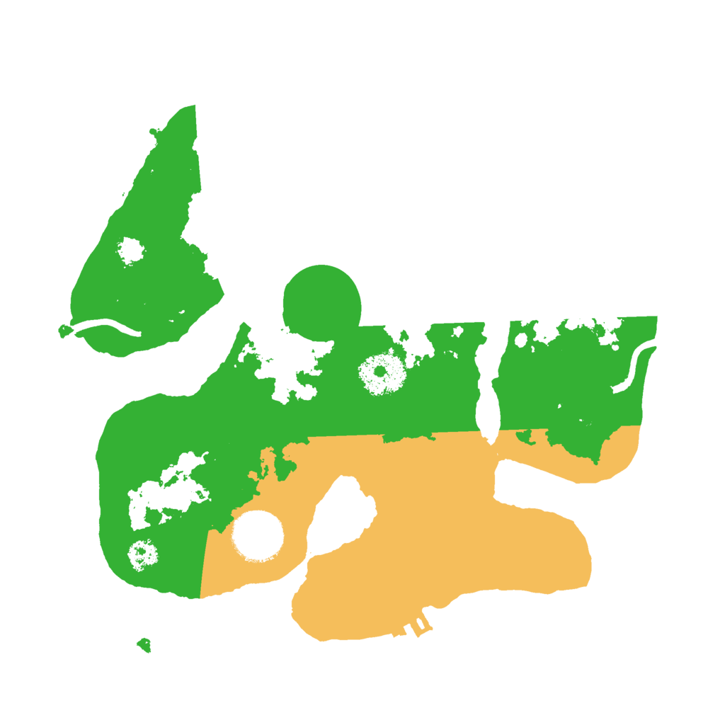 Biome Rust Map: Procedural Map, Size: 2500, Seed: 11111