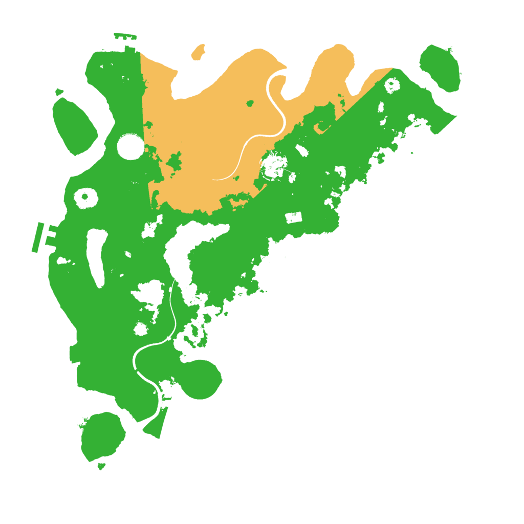 Biome Rust Map: Procedural Map, Size: 3500, Seed: 82441