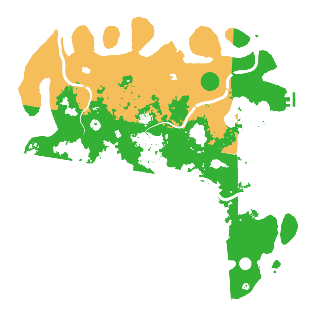 Biome Rust Map: Procedural Map, Size: 4500, Seed: 1223345