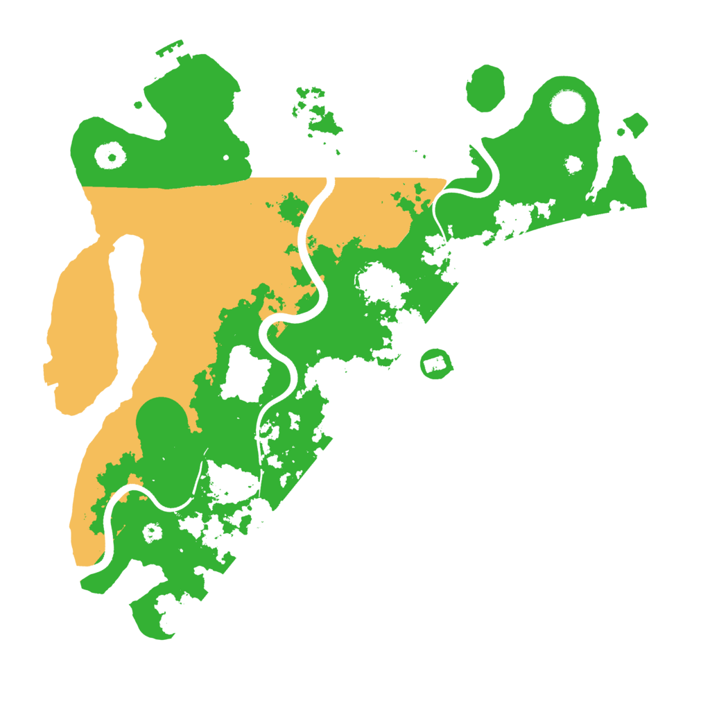 Biome Rust Map: Procedural Map, Size: 3700, Seed: 4550297