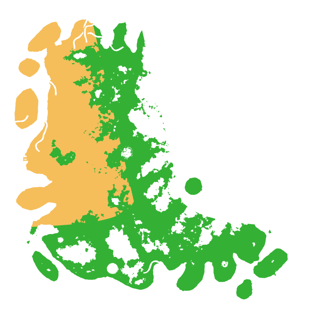 Biome Rust Map: Procedural Map, Size: 5000, Seed: 4623608