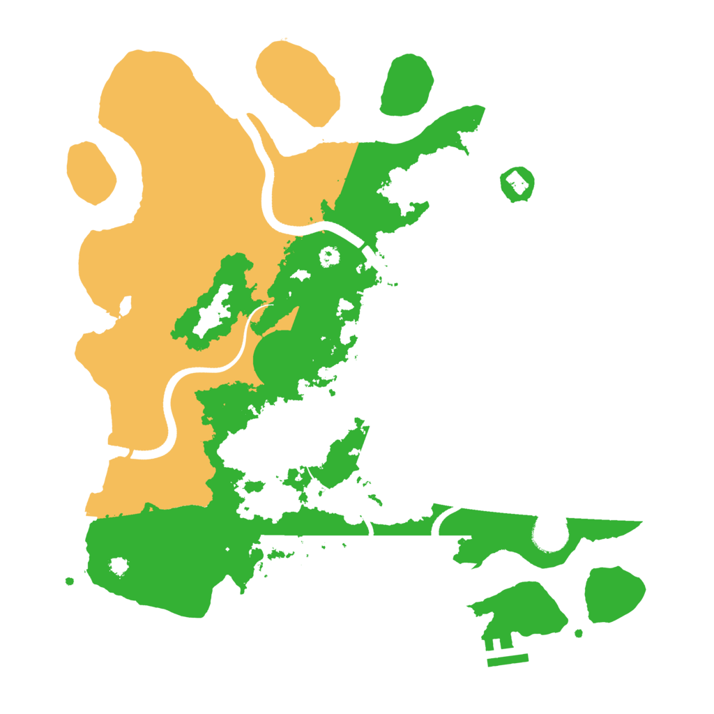 Biome Rust Map: Procedural Map, Size: 3500, Seed: 535736606