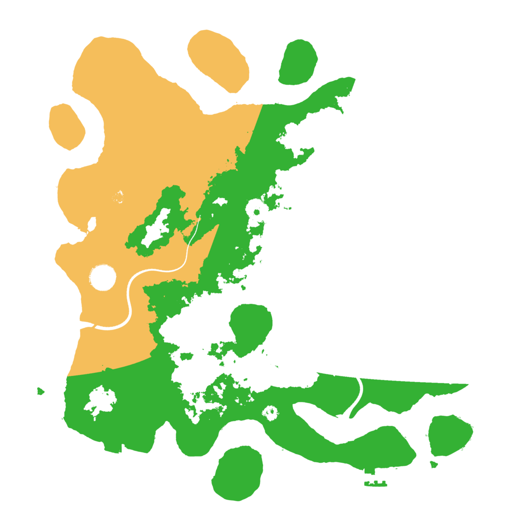 Biome Rust Map: Procedural Map, Size: 3500, Seed: 535736606