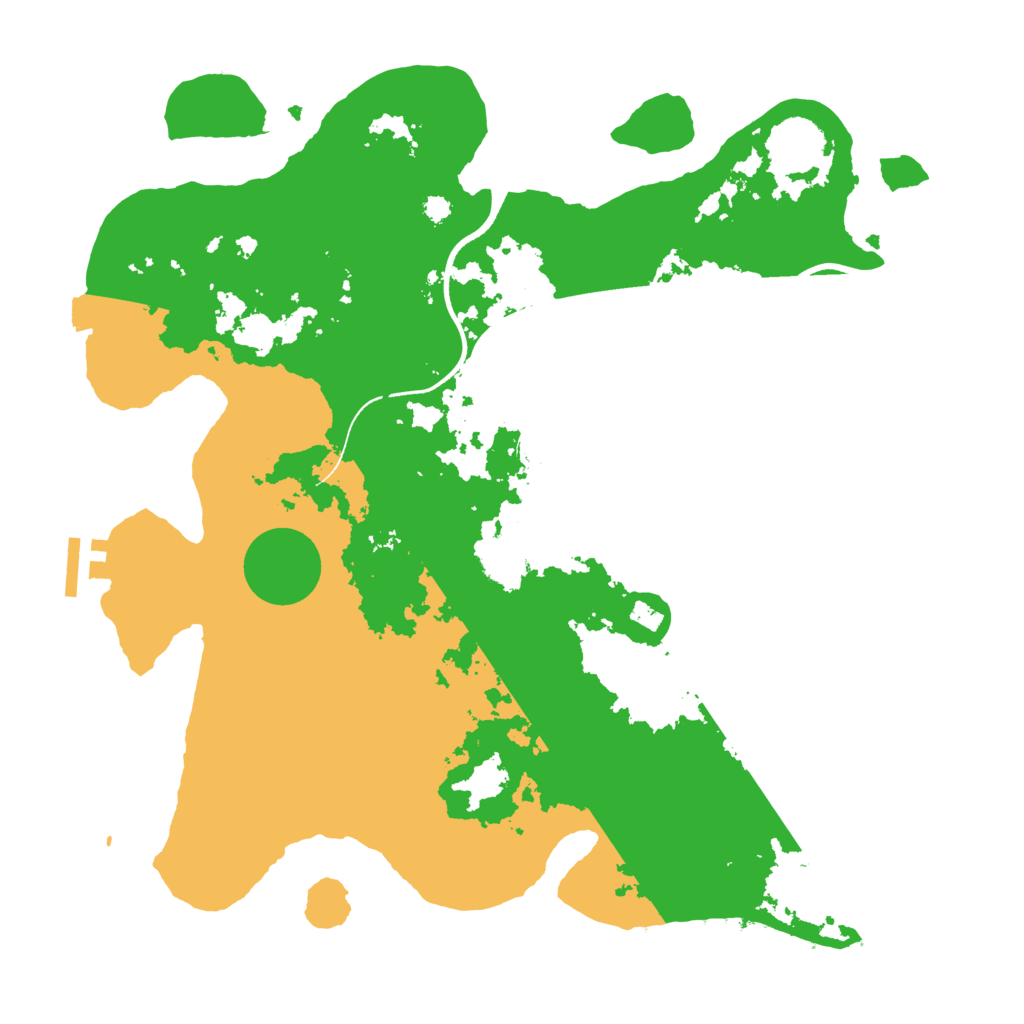 Biome Rust Map: Procedural Map, Size: 3500, Seed: 565