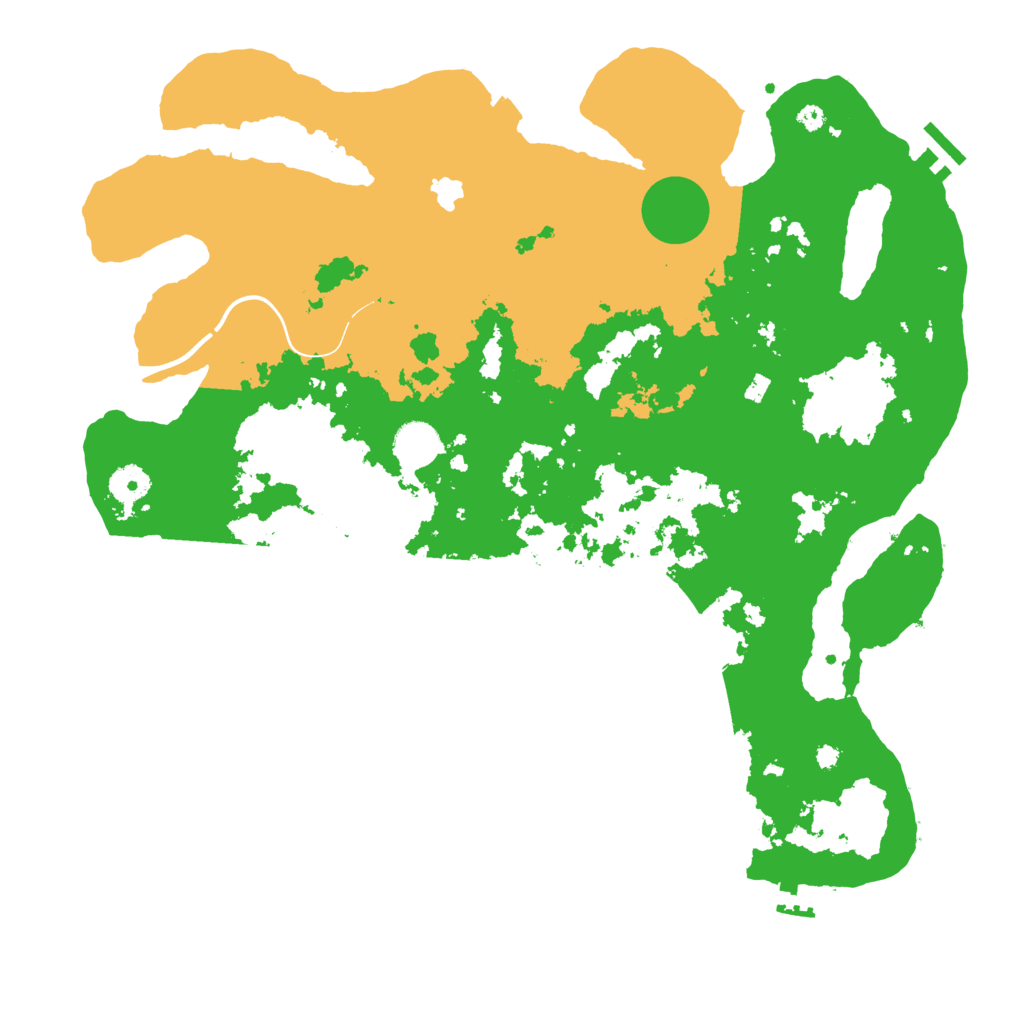 Biome Rust Map: Procedural Map, Size: 4000, Seed: 694201