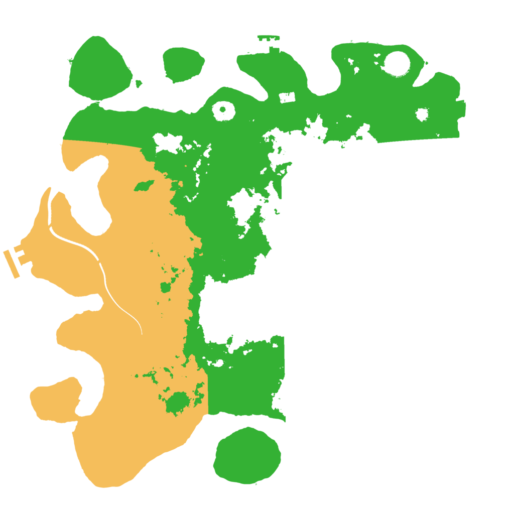 Biome Rust Map: Procedural Map, Size: 3550, Seed: 928111