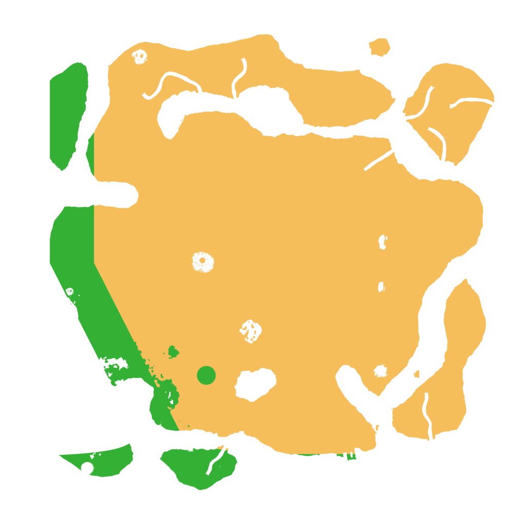 Biome Rust Map: Procedural Map, Size: 3700, Seed: 3059215