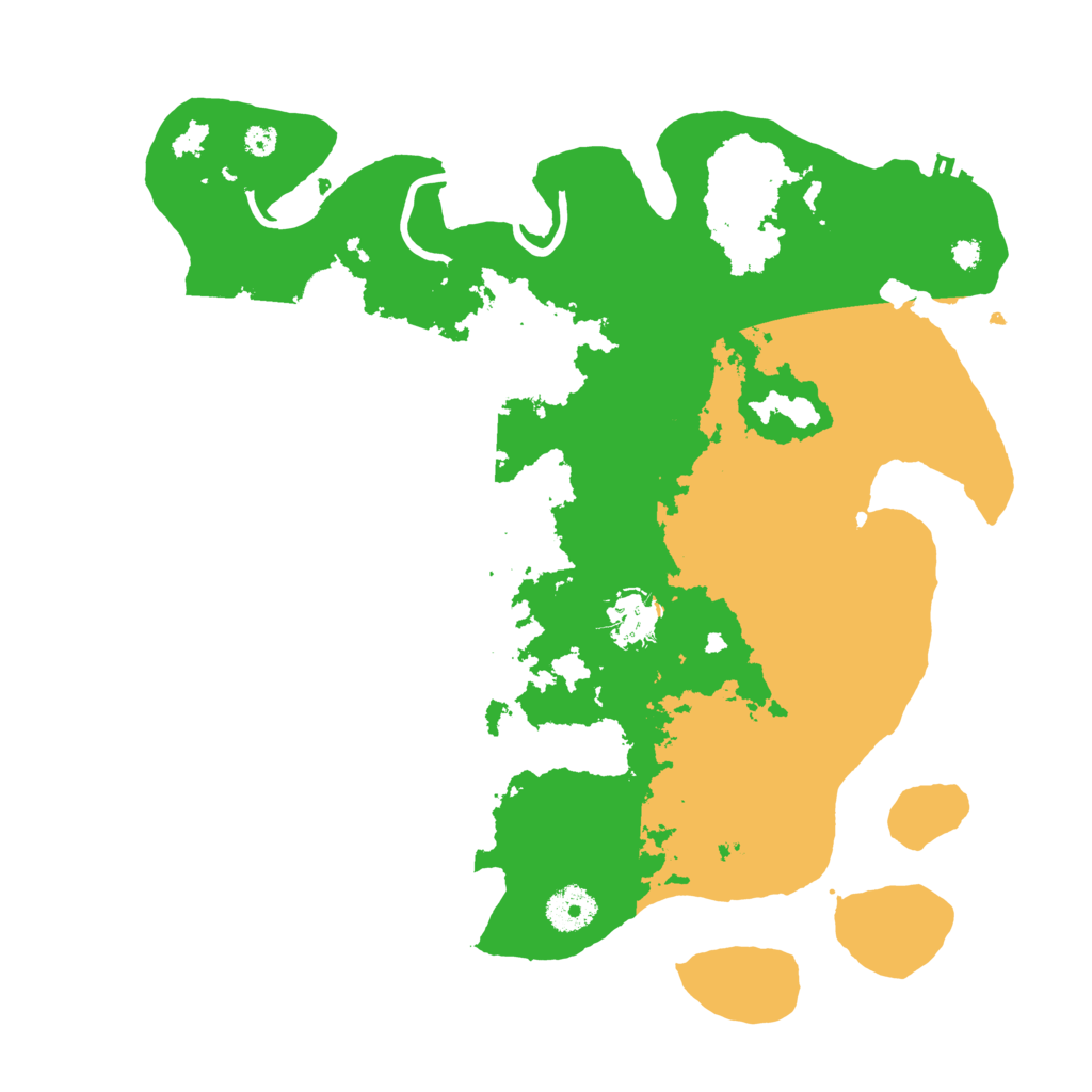 Biome Rust Map: Procedural Map, Size: 3500, Seed: 666666666