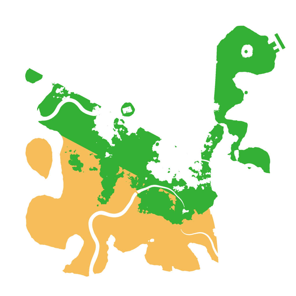 Biome Rust Map: Procedural Map, Size: 3550, Seed: 288367