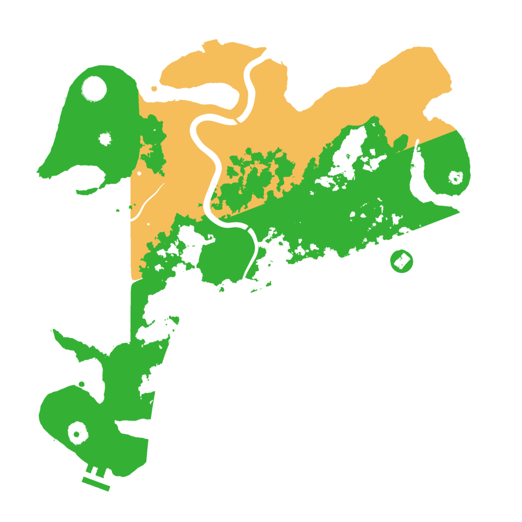 Biome Rust Map: Procedural Map, Size: 3700, Seed: 3746546