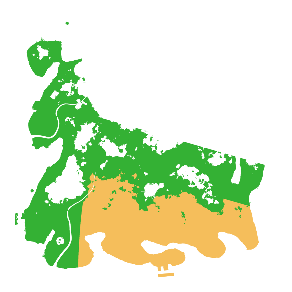 Biome Rust Map: Procedural Map, Size: 3700, Seed: 6204110