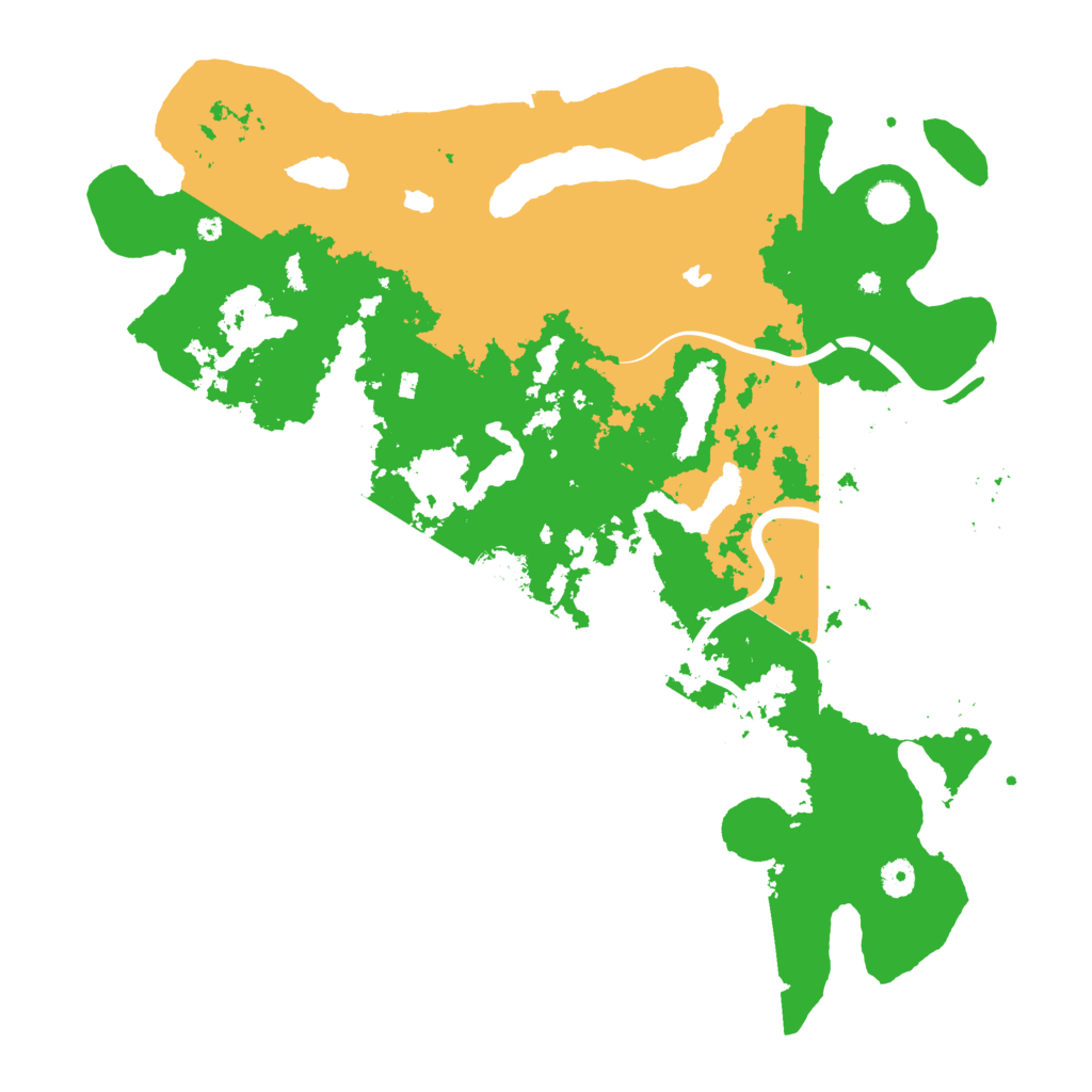 Biome Rust Map: Procedural Map, Size: 4500, Seed: 887486