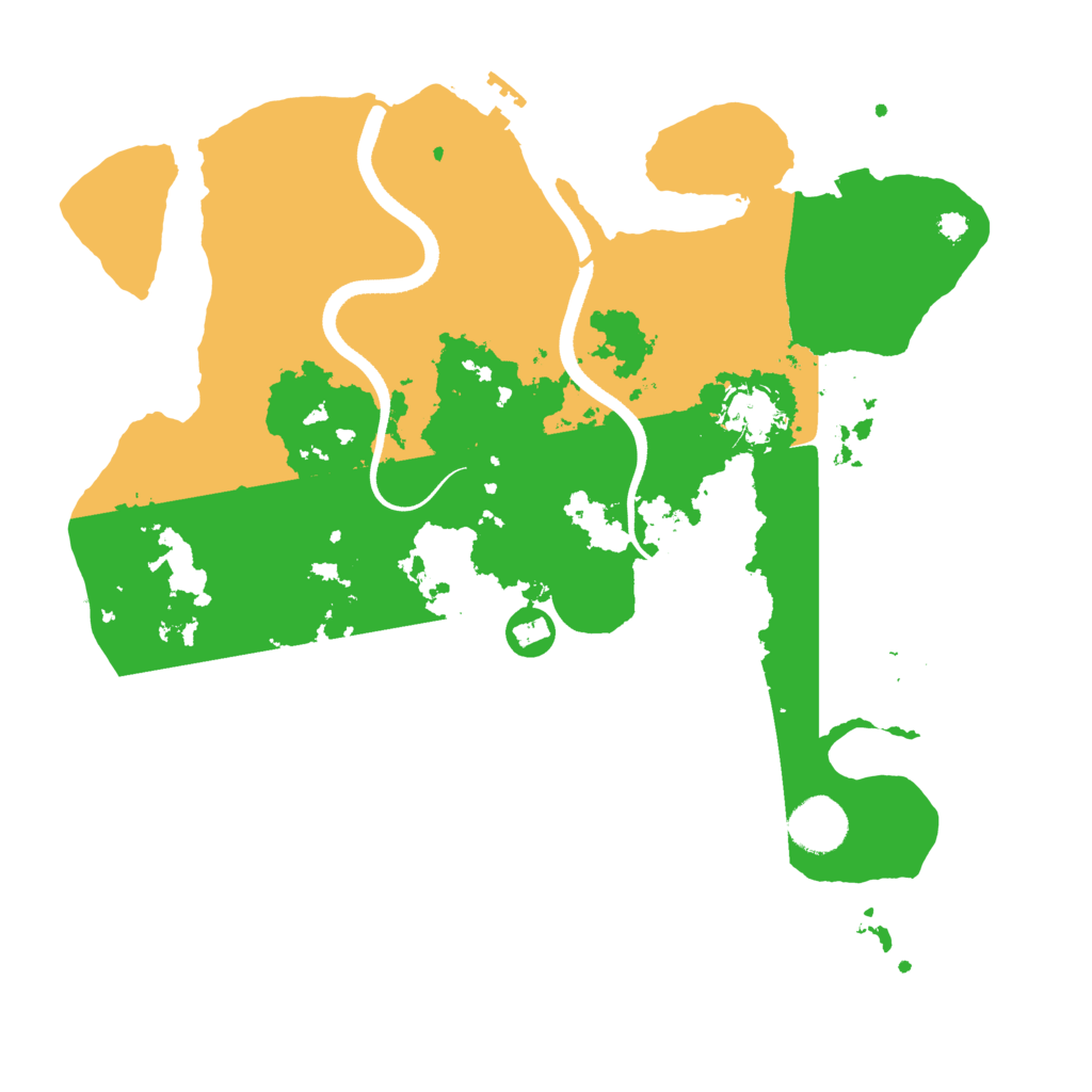 Biome Rust Map: Procedural Map, Size: 3500, Seed: 802084915
