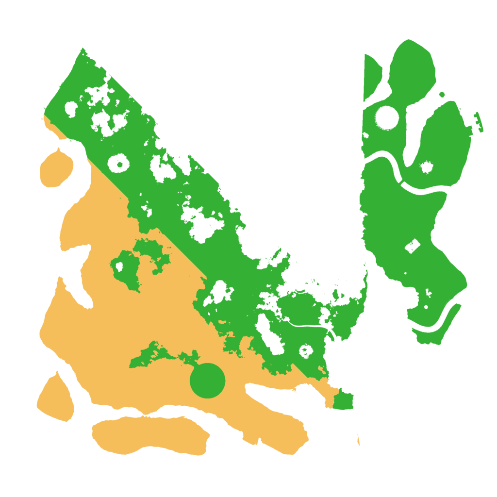 Biome Rust Map: Procedural Map, Size: 3700, Seed: 4501415