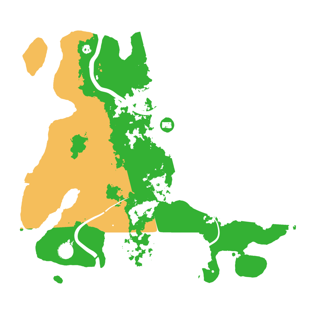 Biome Rust Map: Procedural Map, Size: 3500, Seed: 2114252209