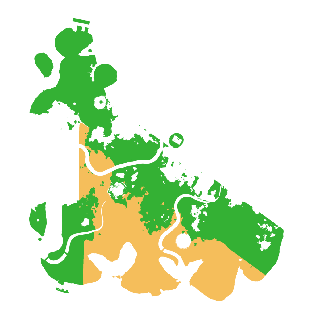 Biome Rust Map: Procedural Map, Size: 3700, Seed: 3440353