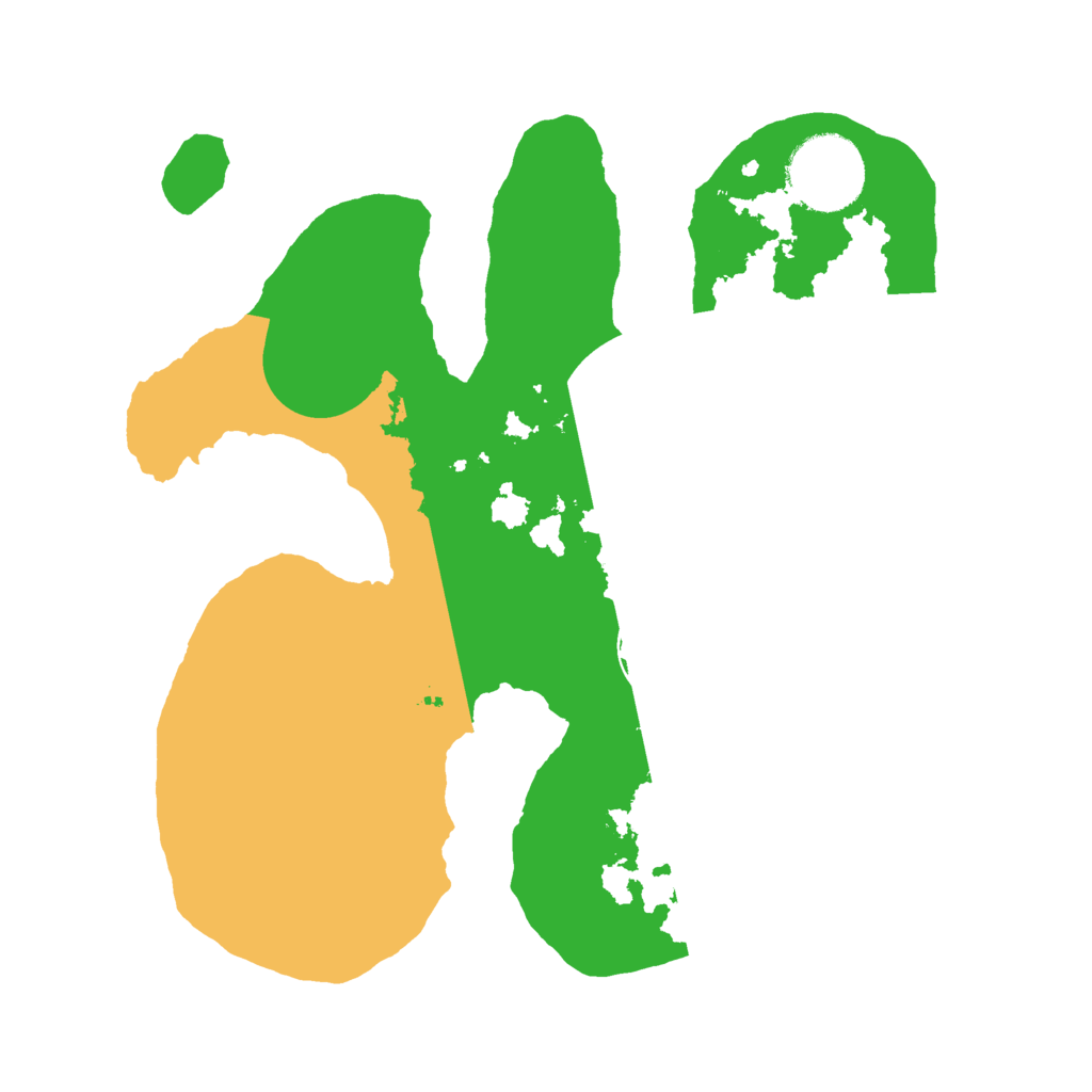 Biome Rust Map: Barren, Size: 2500, Seed: 12343534