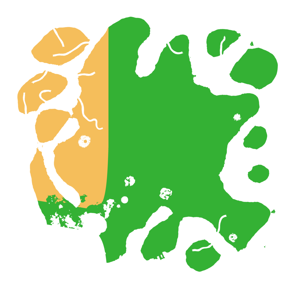 Biome Rust Map: Procedural Map, Size: 3700, Seed: 3169554