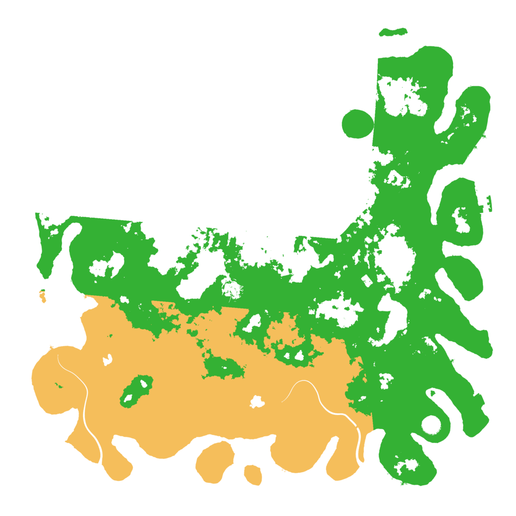 Biome Rust Map: Procedural Map, Size: 4800, Seed: 1234