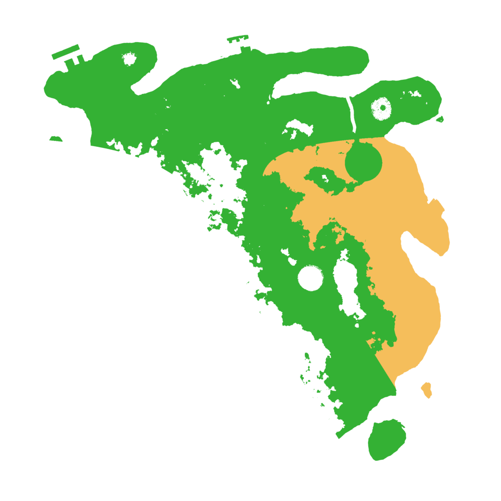 Biome Rust Map: Procedural Map, Size: 3550, Seed: 546830