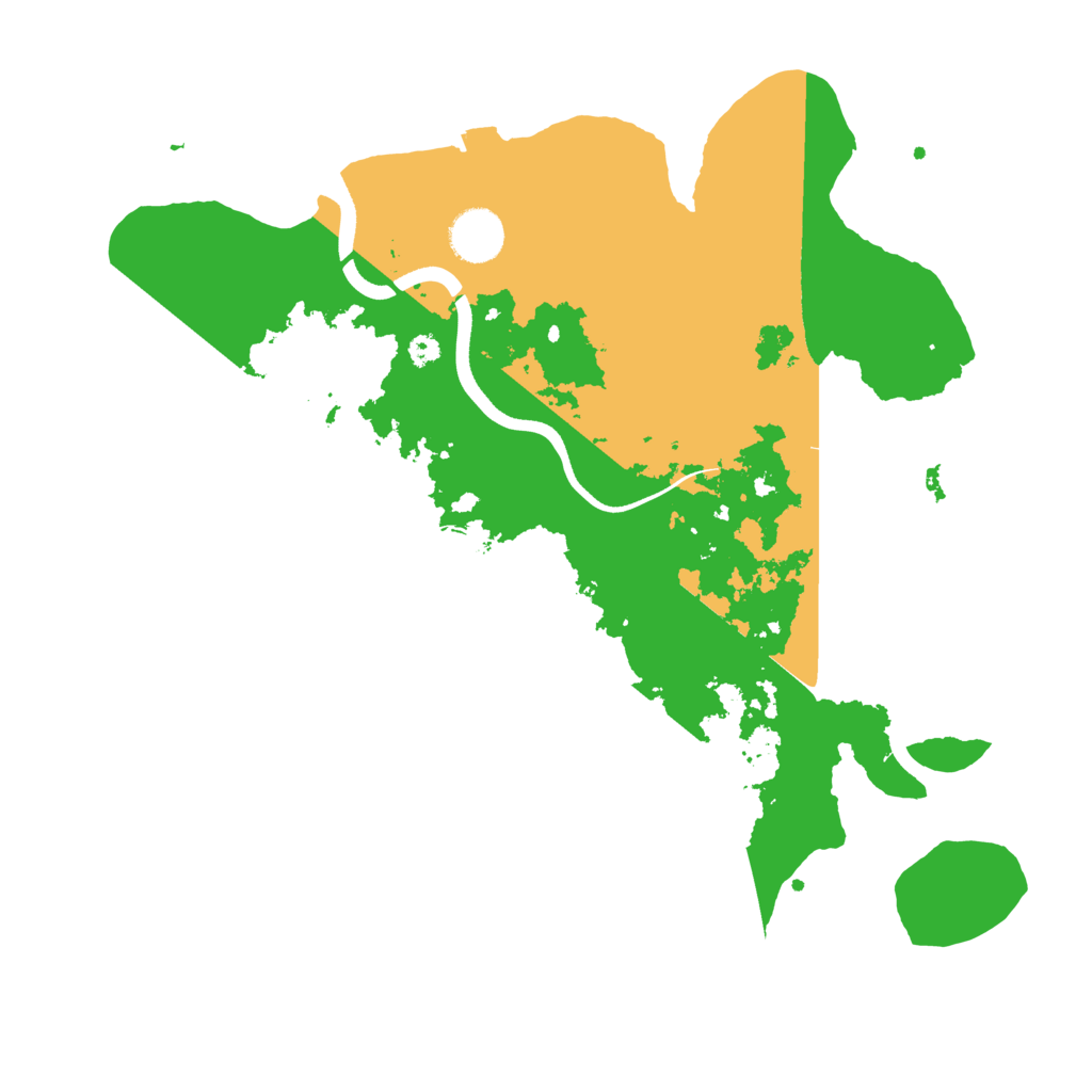 Biome Rust Map: Procedural Map, Size: 3550, Seed: 23939