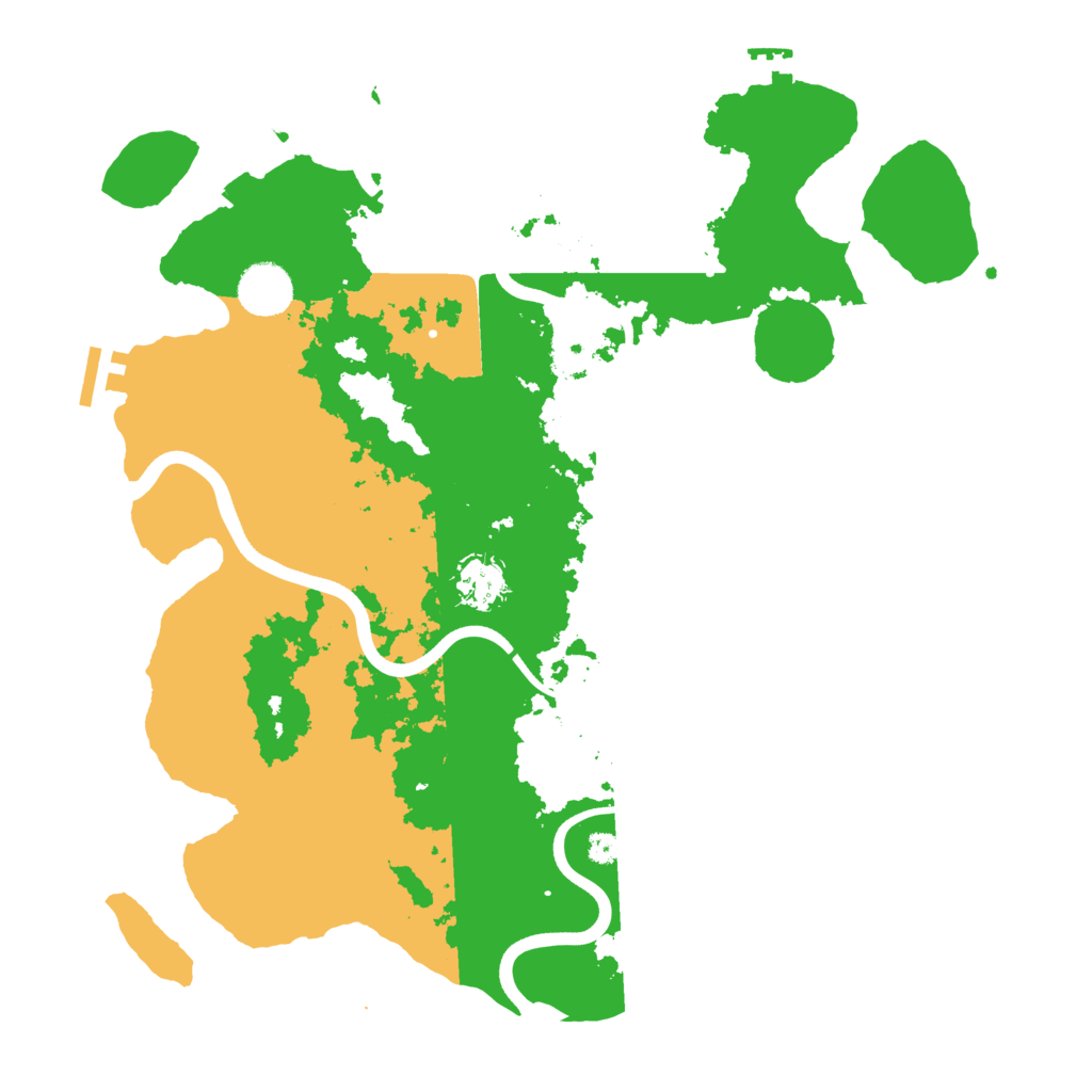 Biome Rust Map: Procedural Map, Size: 3700, Seed: 3957952