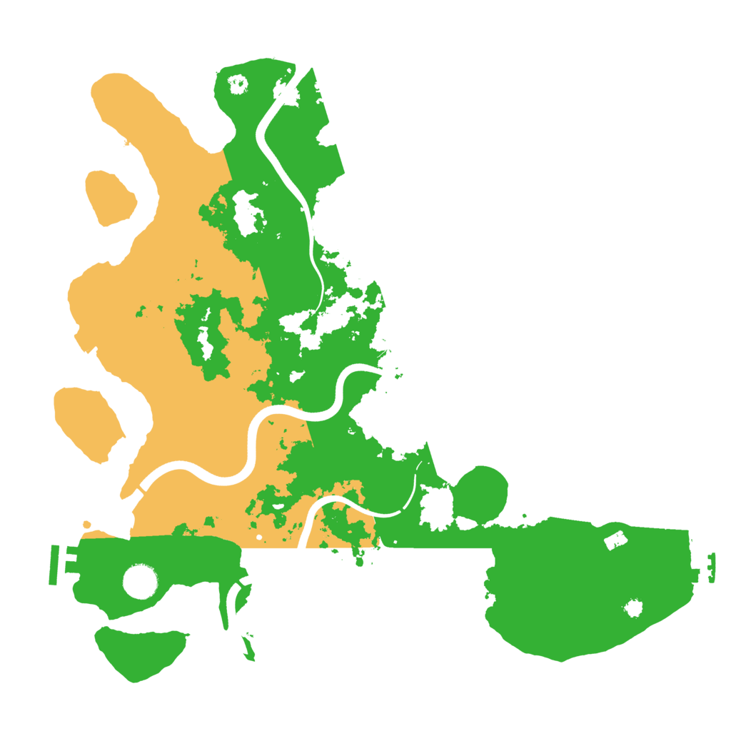 Biome Rust Map: Procedural Map, Size: 3700, Seed: 92044
