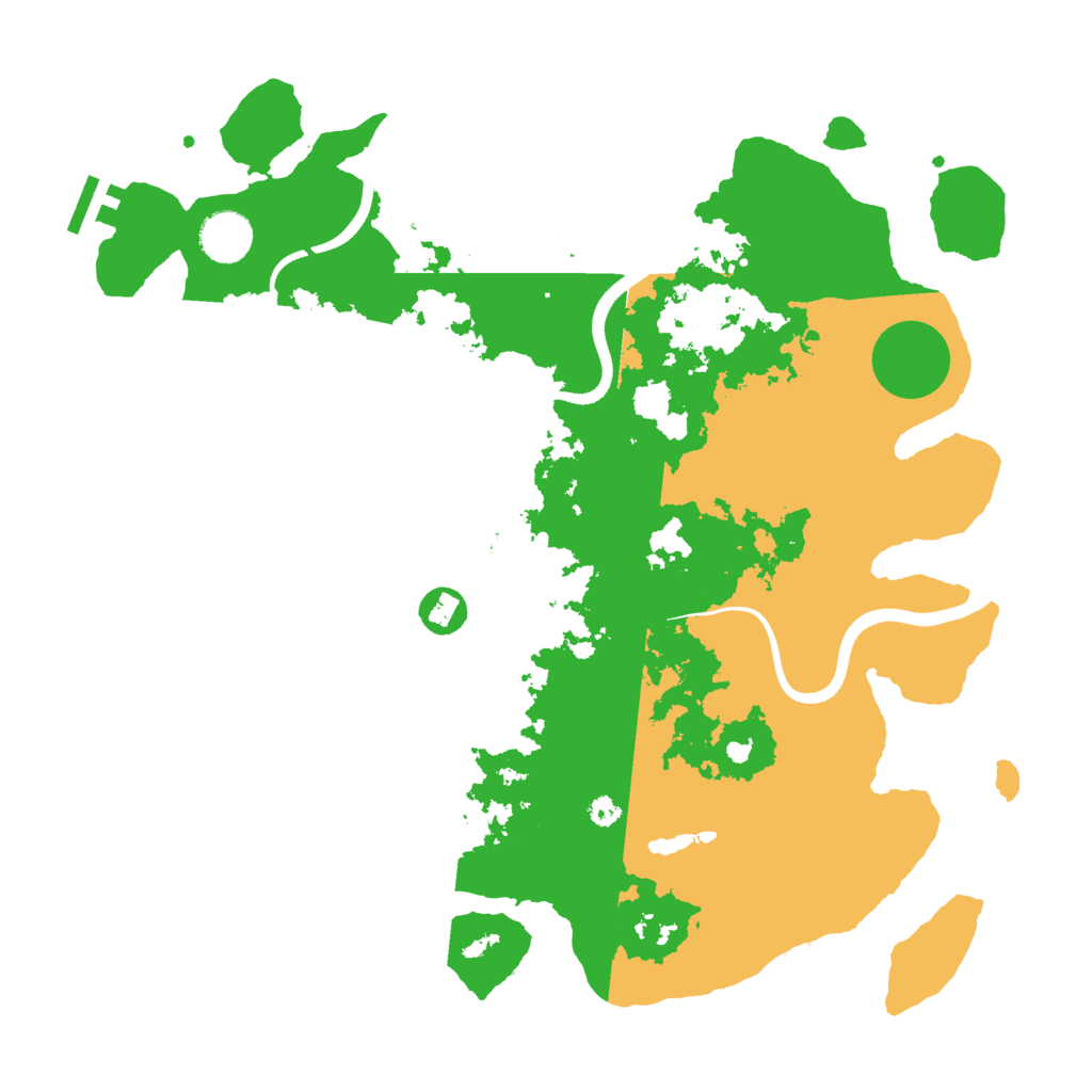 Biome Rust Map: Procedural Map, Size: 3700, Seed: 4433950