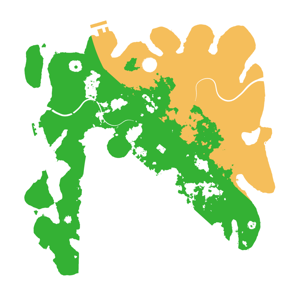 Biome Rust Map: Procedural Map, Size: 3550, Seed: 578147