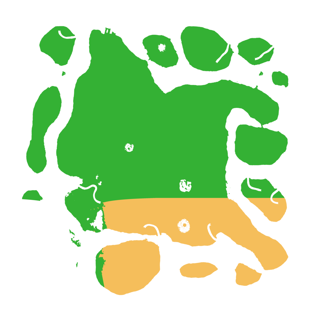 Biome Rust Map: Procedural Map, Size: 3700, Seed: 1515348