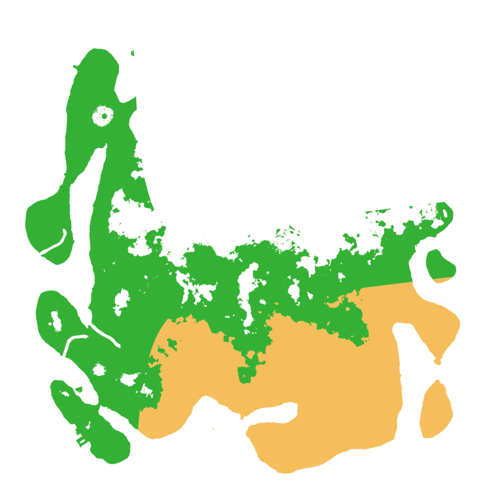 Biome Rust Map: Procedural Map, Size: 3700, Seed: 158015