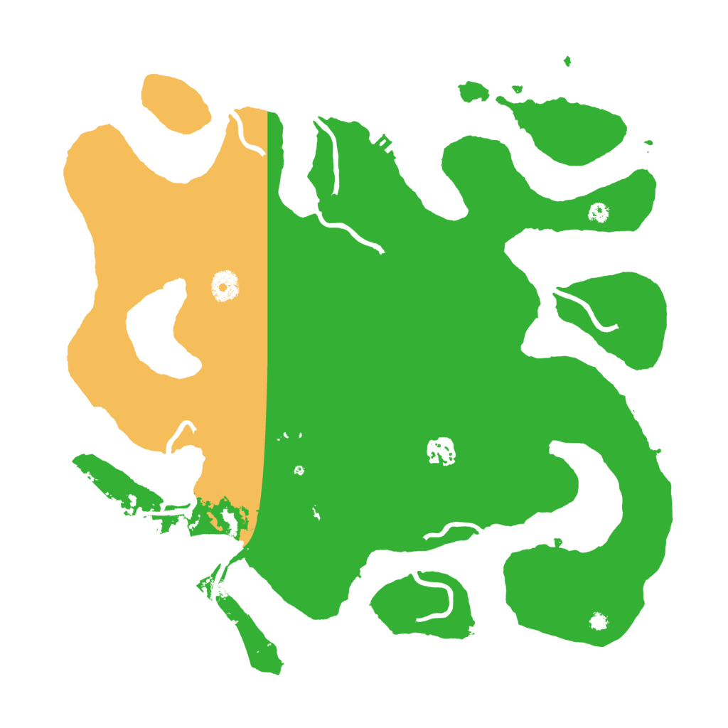 Biome Rust Map: Procedural Map, Size: 3700, Seed: 1124050