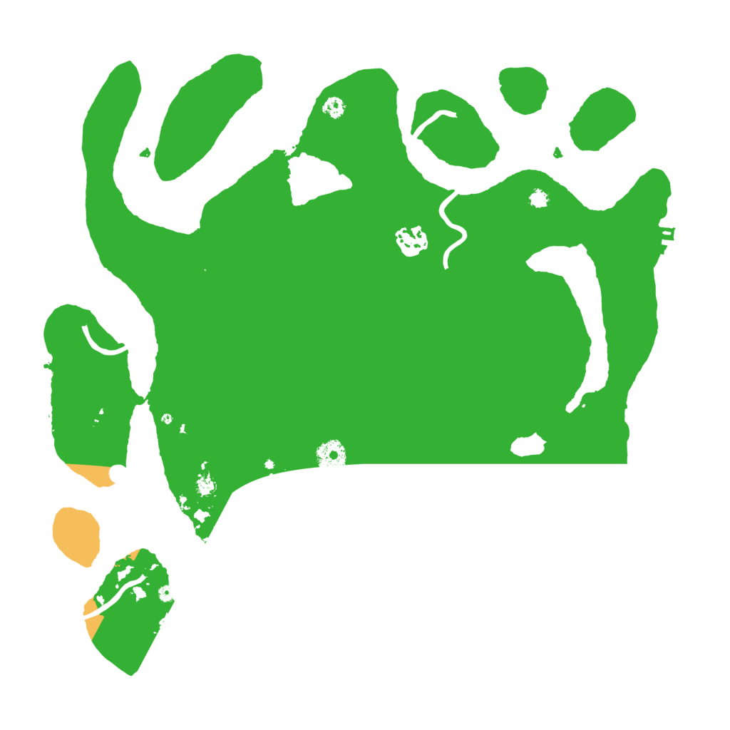 Biome Rust Map: Procedural Map, Size: 3500, Seed: 131928631