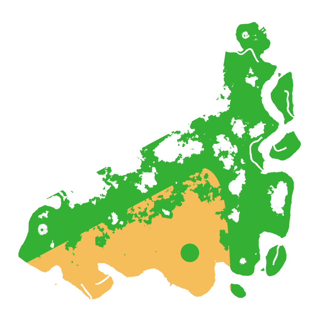 Biome Rust Map: Procedural Map, Size: 4500, Seed: 3341809