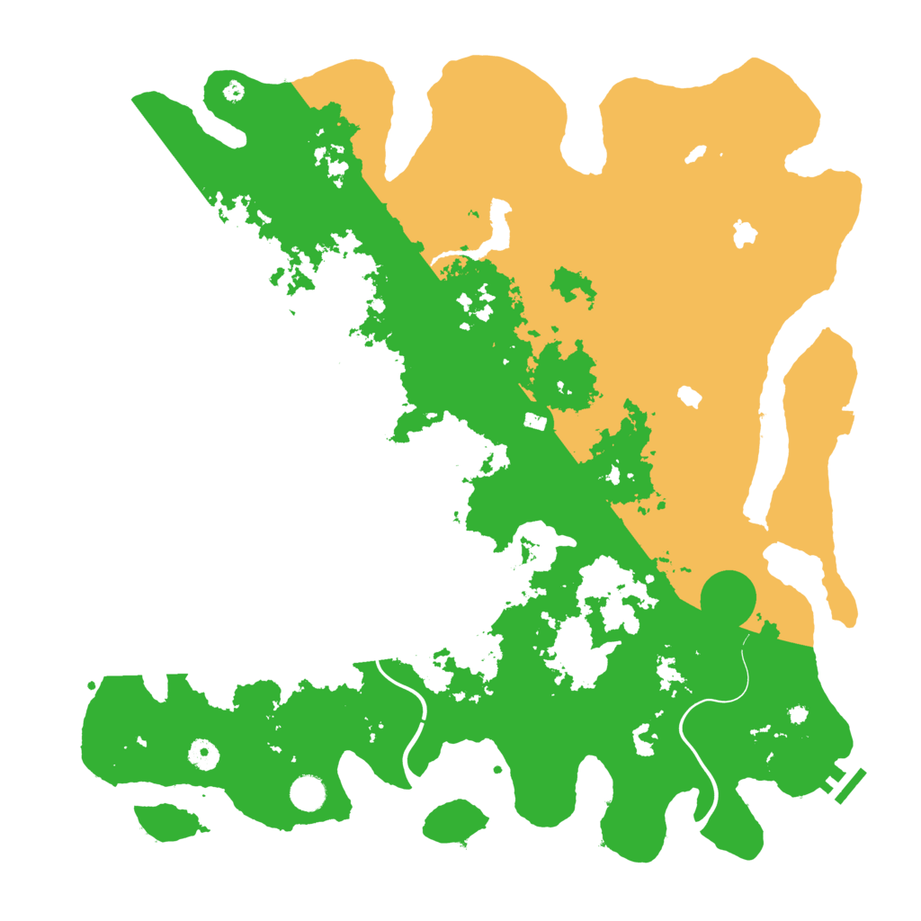 Biome Rust Map: Procedural Map, Size: 4500, Seed: 5799479