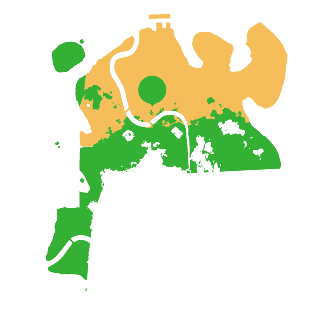 Biome Rust Map: Procedural Map, Size: 3000, Seed: 12311163